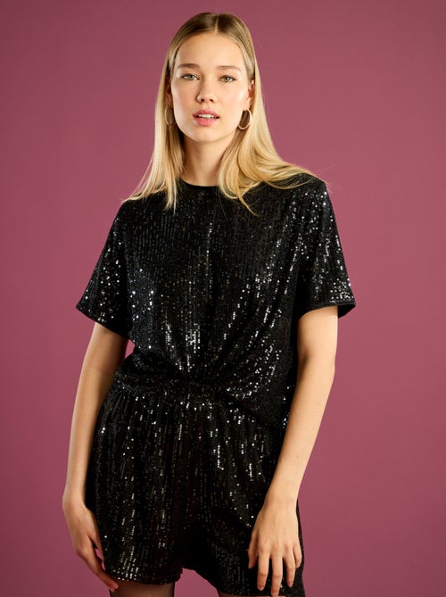 Short de fêtes à sequins - Kiabi