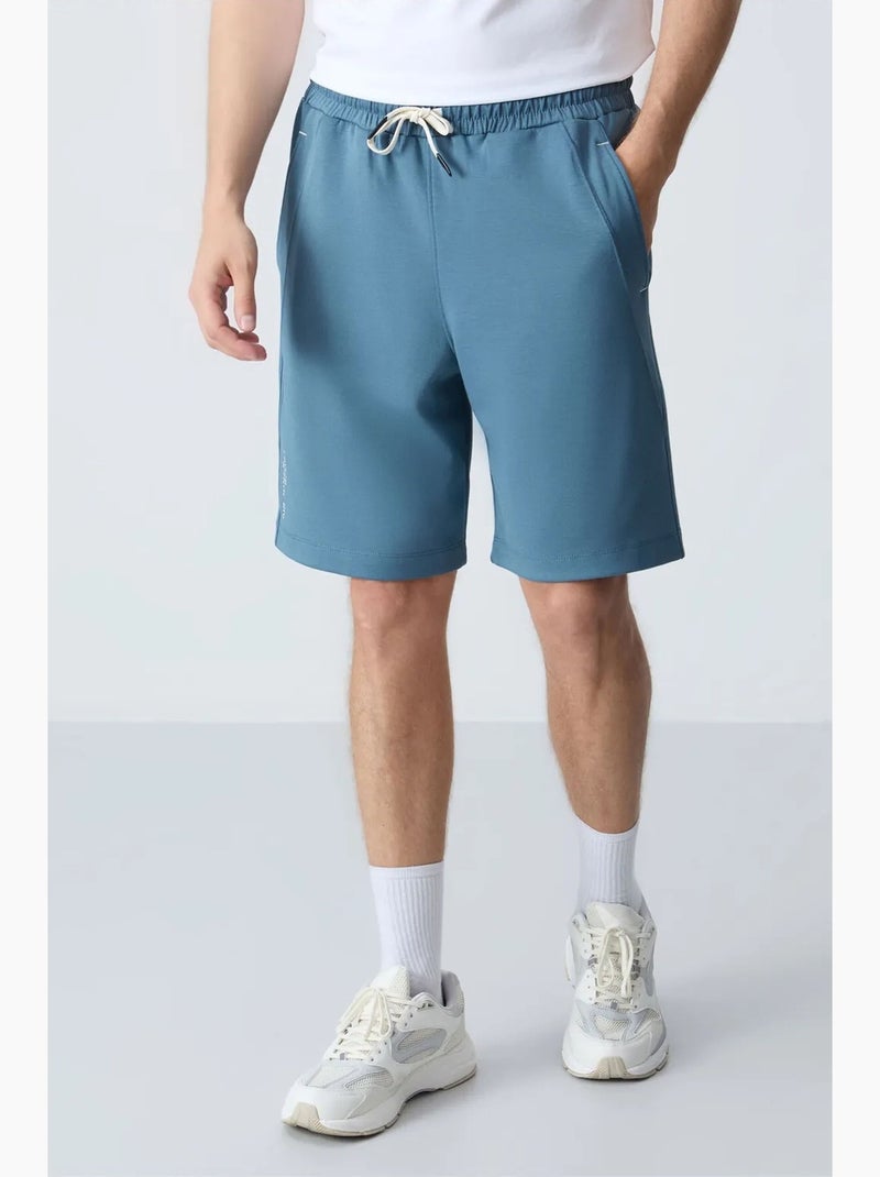 Short de jogging coton mélangé tommy Bleu saphir - Kiabi