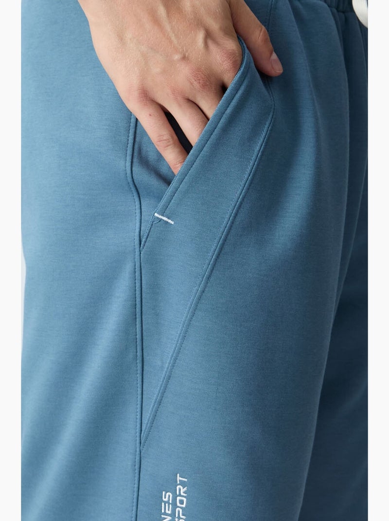 Short de jogging coton mélangé tommy Bleu saphir - Kiabi