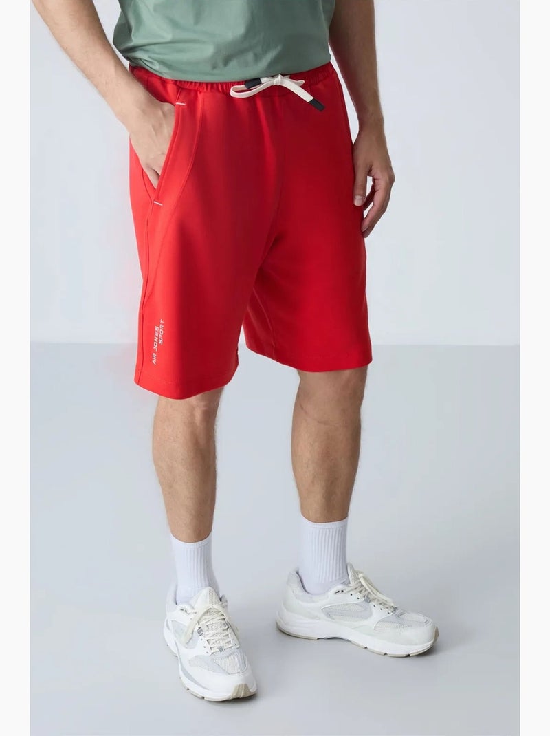 Short de jogging coton mélangé tommy Rouge - Kiabi