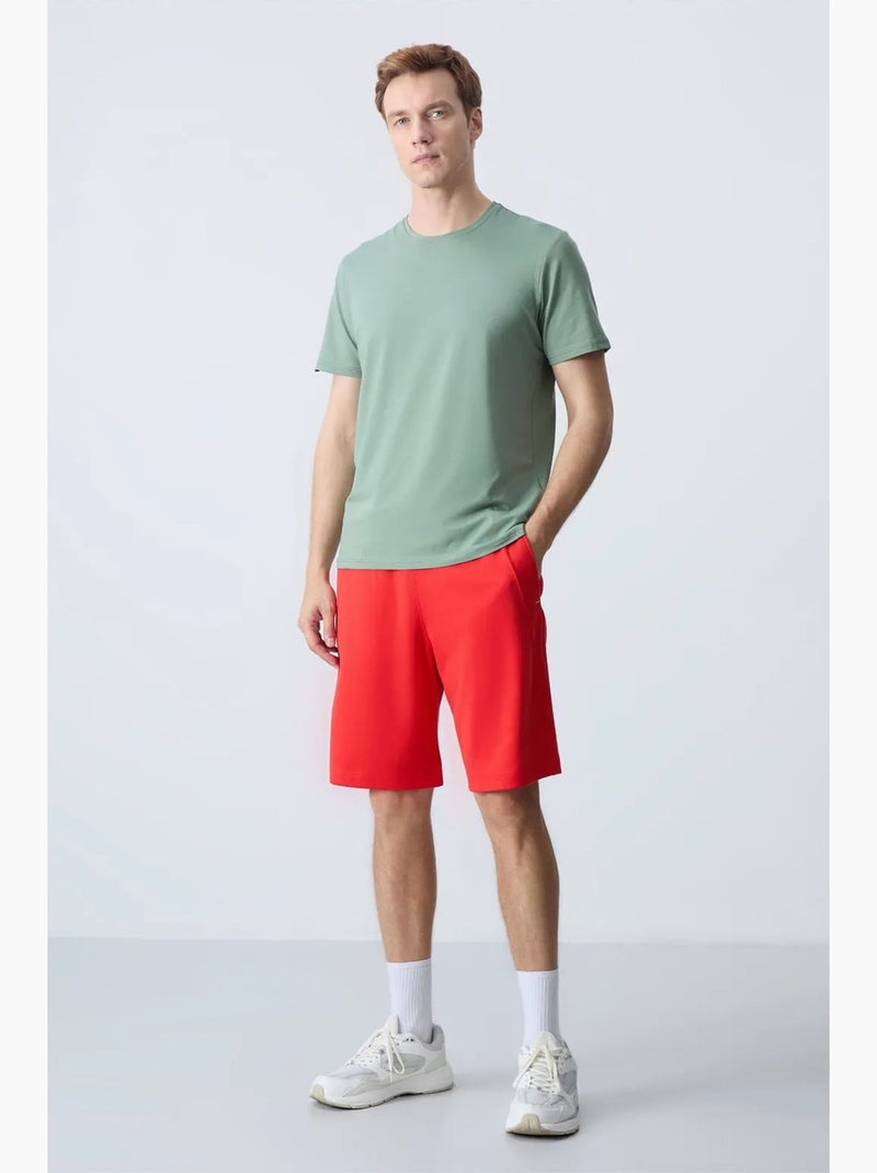 Short de jogging coton mélangé tommy Rouge - Kiabi