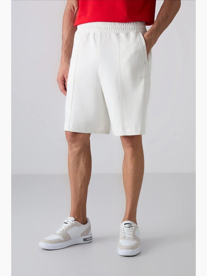 Short de jogging maille tommy Blanc - Kiabi