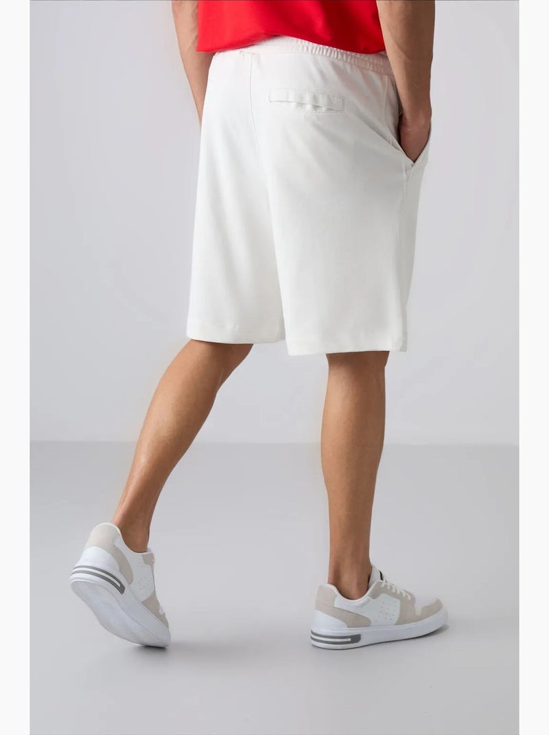 Short de jogging maille tommy Blanc - Kiabi