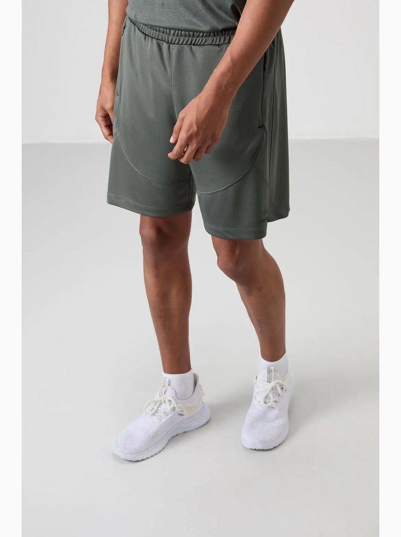 Short de jogging uni maille tommy Gris - Kiabi