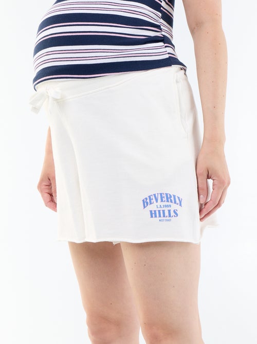 Short de maternité en french terry - Kiabi