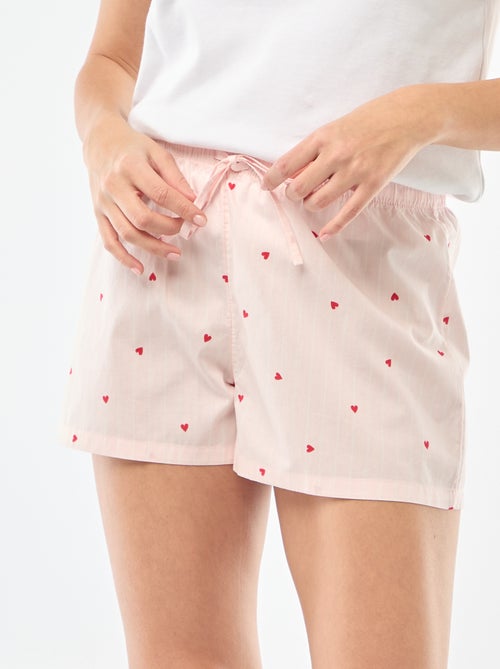 Short de pyjama en popeline - Kiabi