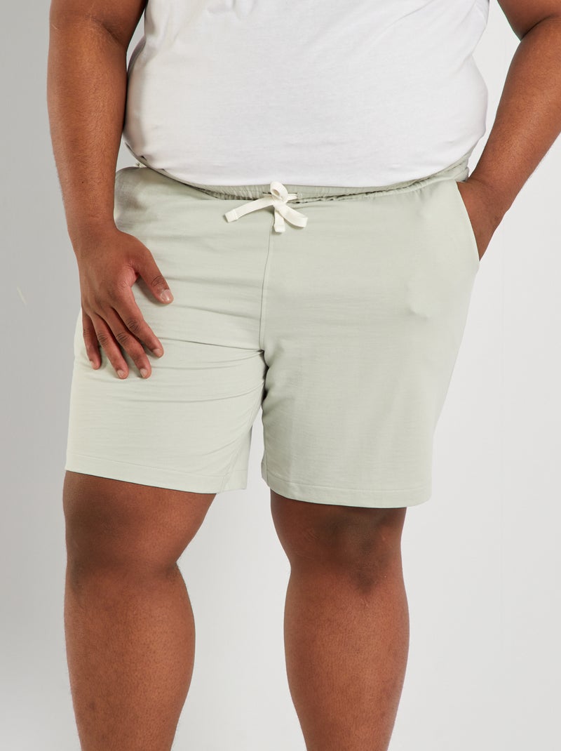 Short de pyjama french terry gris mercure - Kiabi
