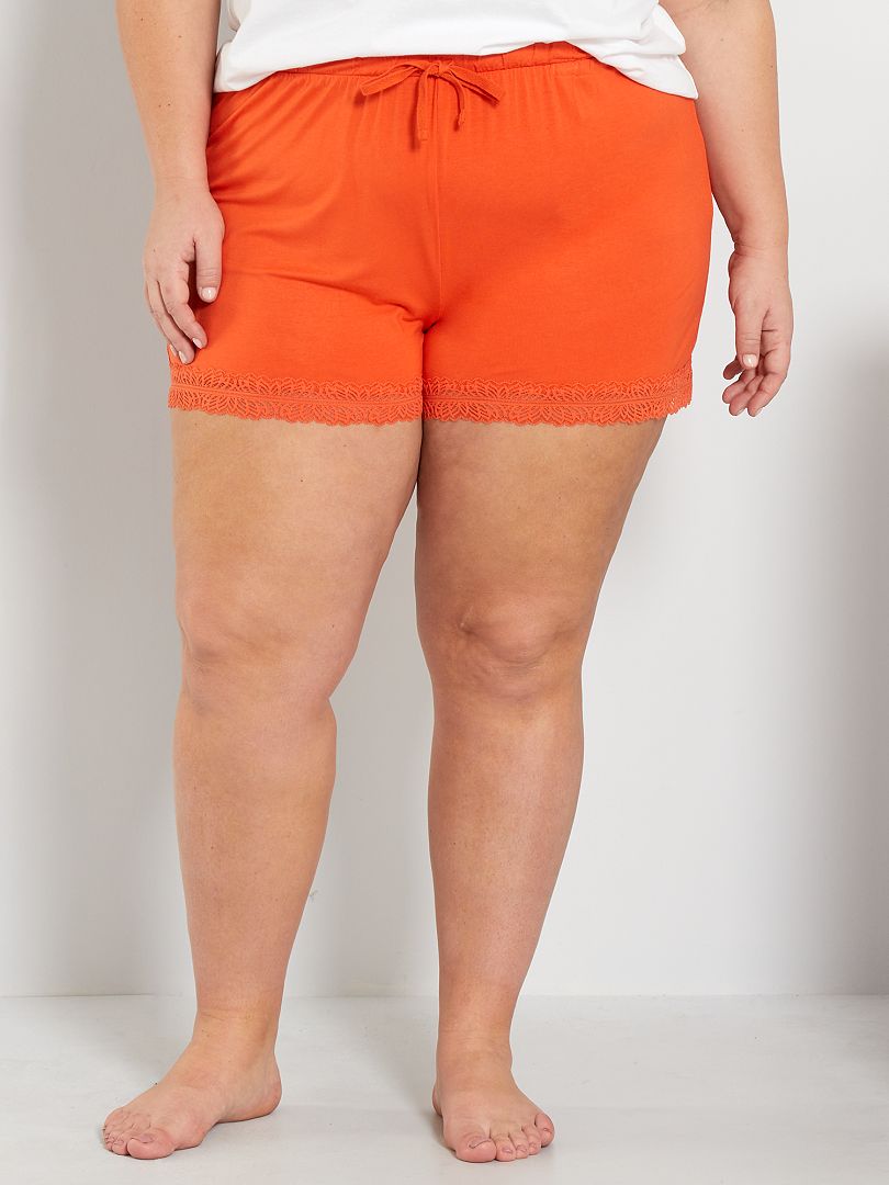 Short de pyjama orange - Kiabi