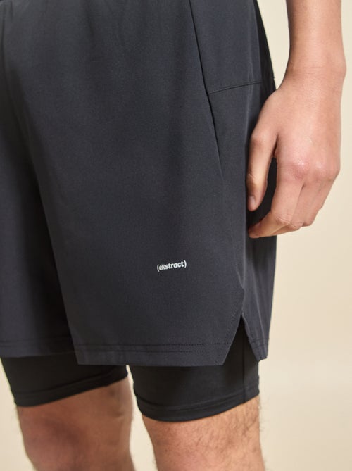 Short de sport 2 en 1 - (ekstract) - Kiabi