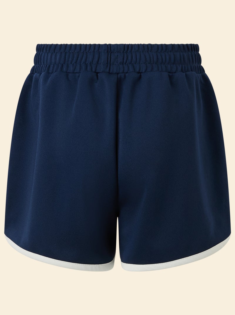 Short de sport avec bandes contrastées - (ekstract) Bleu - Kiabi