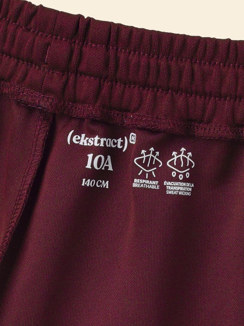 Short de sport avec bandes contrastées - (ekstract) - Kiabi