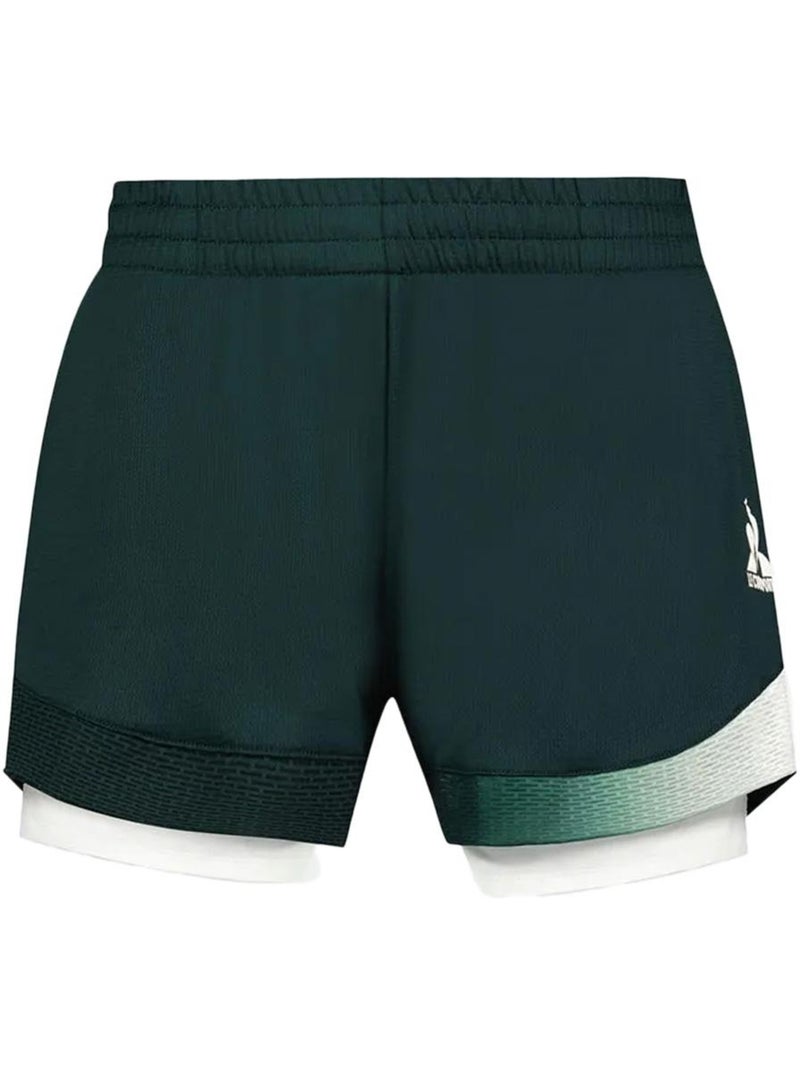 Short de Sport Le Coq Sportif Vert - Kiabi
