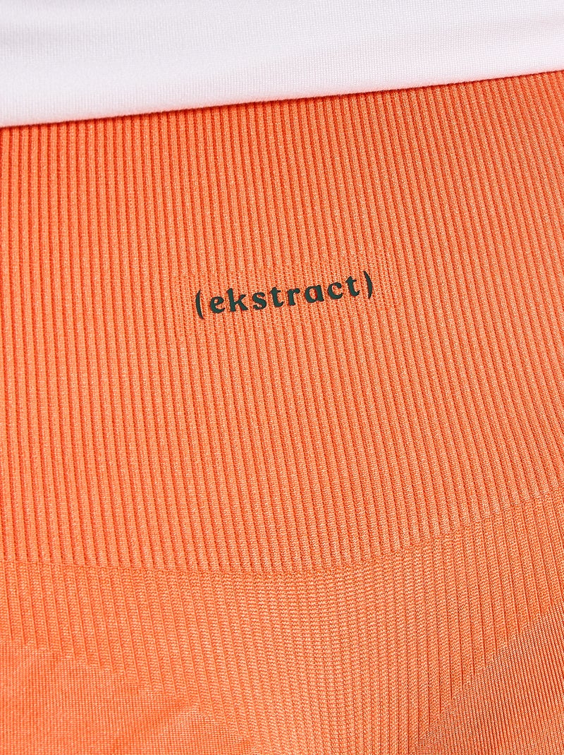 Short de sport sculptant - (ekstract) Orange - Kiabi
