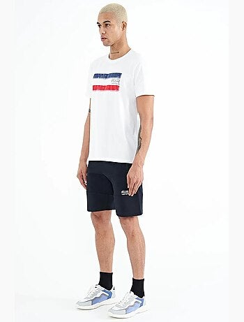 Short de survêtement homme en maille, uni tommy