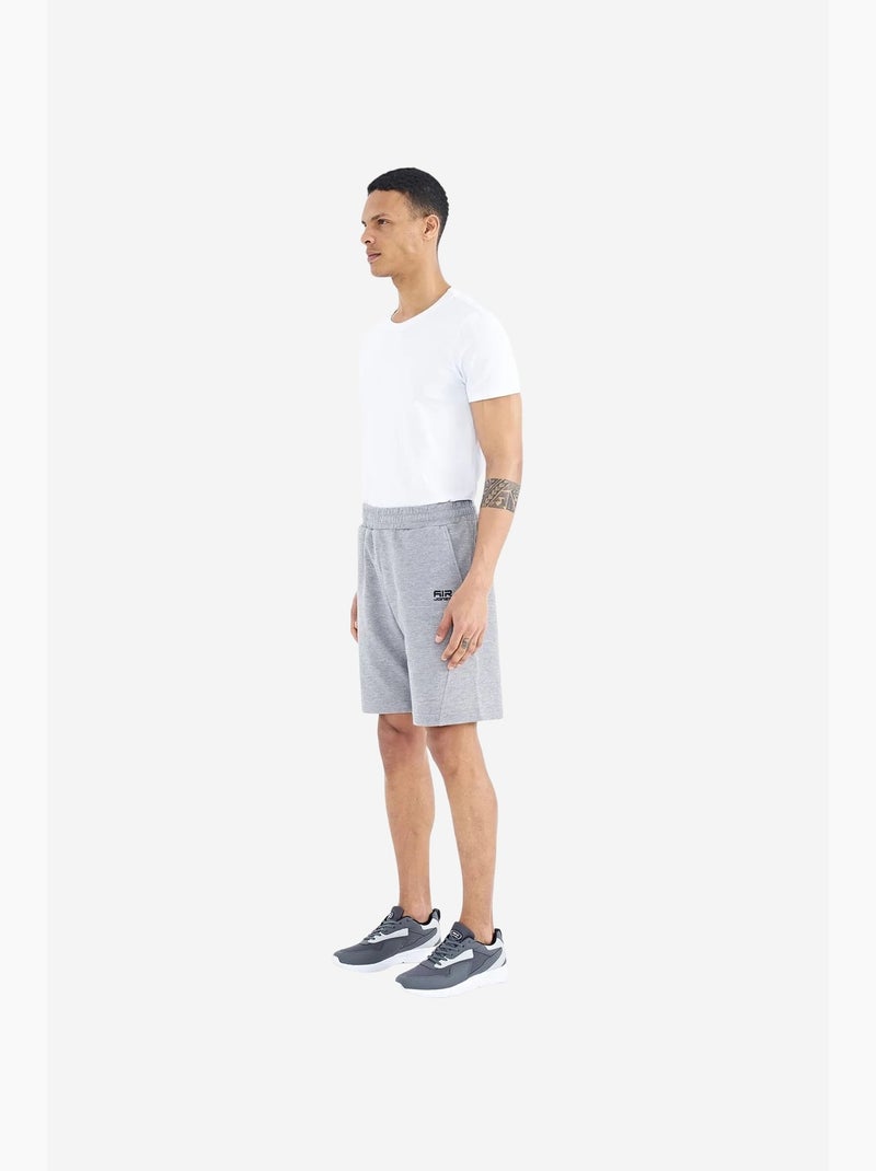 Short de survêtement homme en mélange de coton tommy Gris - Kiabi
