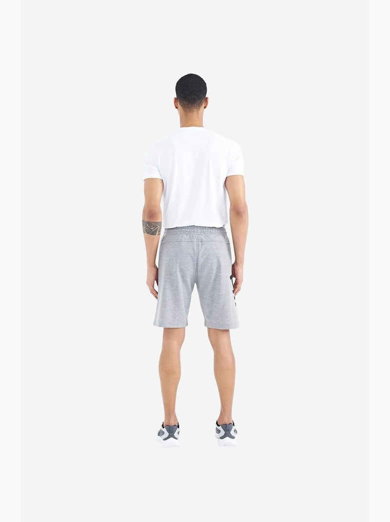 Short de survêtement homme en mélange de coton tommy Gris - Kiabi