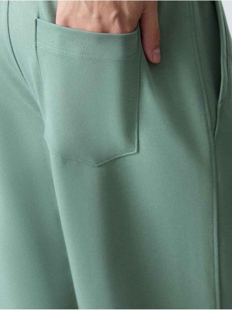 Short de survêtement homme en mélange de coton tommy Vert menthe - Kiabi