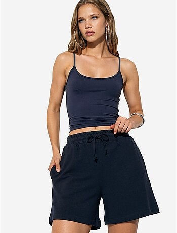 Short de survêtement taille mi-haute à cordon busem