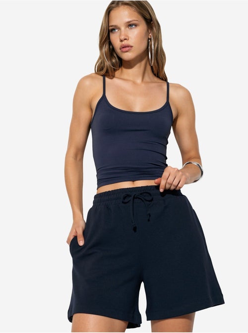 Short de survêtement taille mi-haute à cordon busem - Kiabi Short de survêtement taille mi-haute à cordon busem - Kiabi