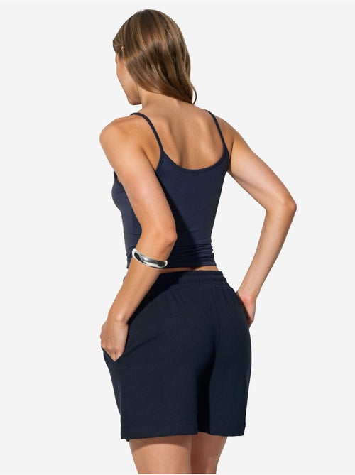 Short de survêtement taille mi-haute à cordon busem - Kiabi Short de survêtement taille mi-haute à cordon busem - Kiabi