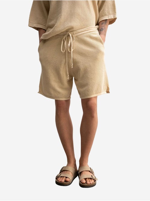 Short de survêtement taille mi-haute en maille texturée giesto - Kiabi