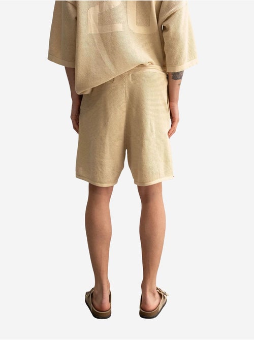 Short de survêtement taille mi-haute en maille texturée giesto - Kiabi