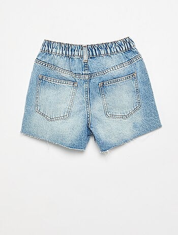 Short denim à enfiler