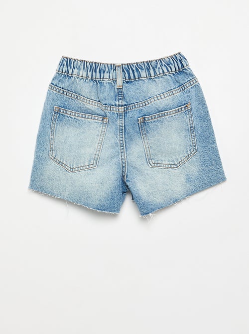 Short denim à enfiler - Kiabi