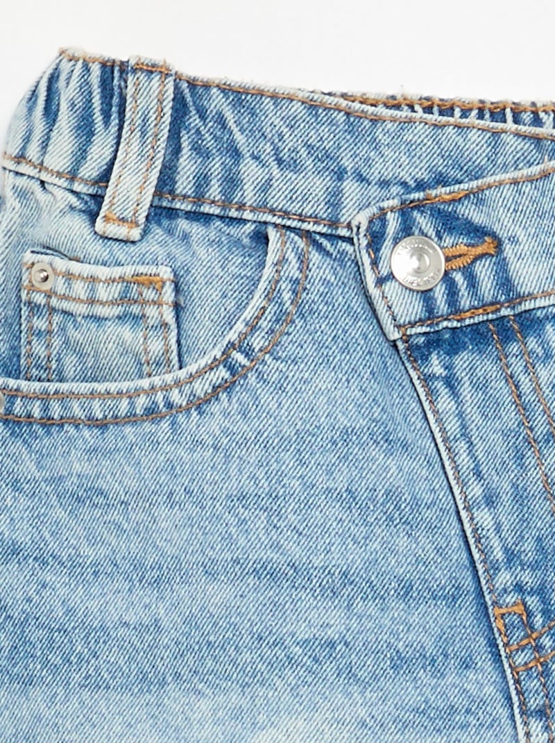 Short denim à enfiler Bleu - Kiabi