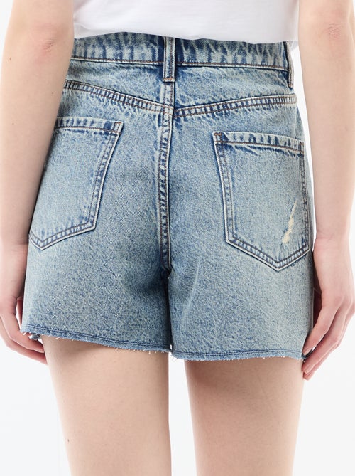Short denim effet destroy - Kiabi