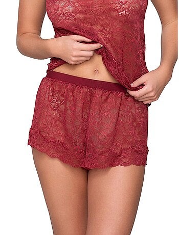Short dentelle micro touch lace