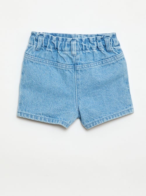Short 'Disney' en denim brodé - Kiabi