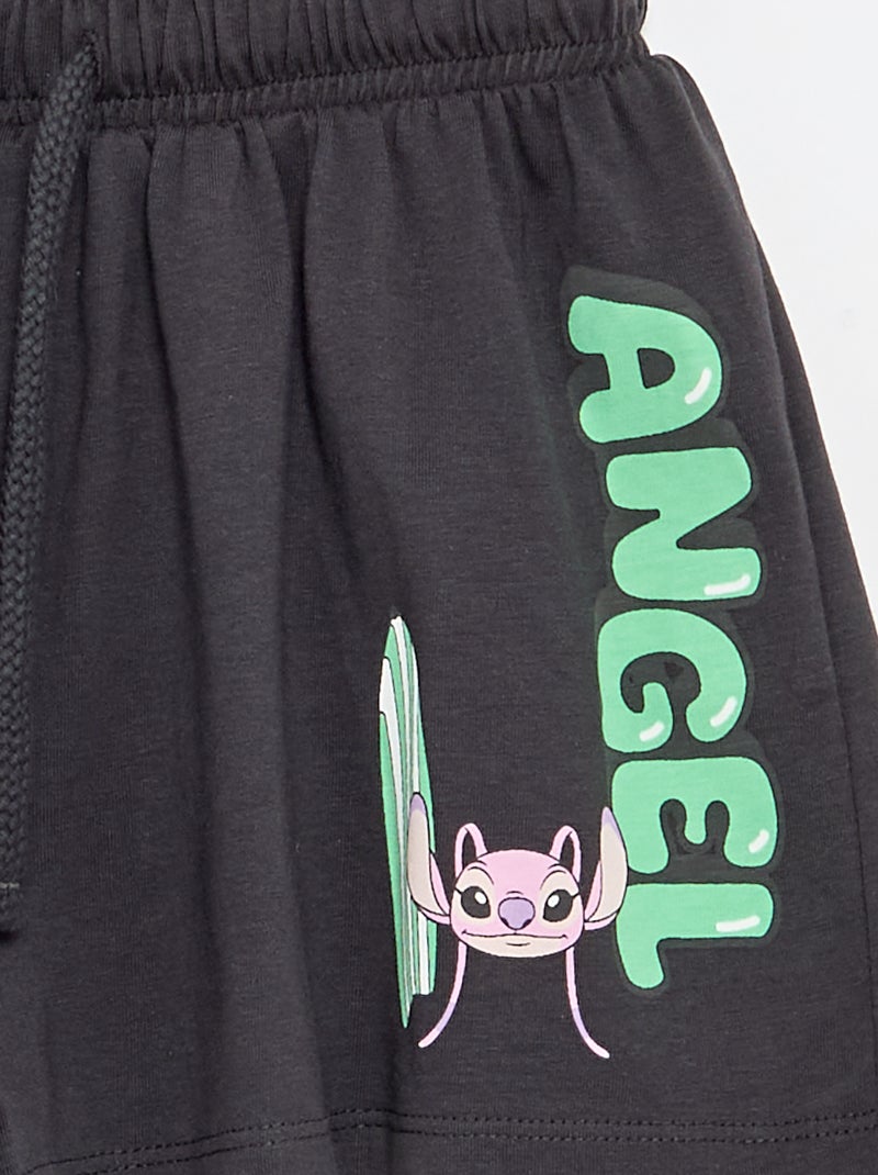 Short 'Disney' en jersey de coton Noir - Kiabi
