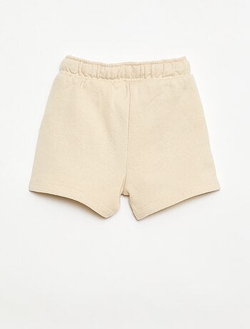 Short 'Disney' van ongeborstelde sweatstof