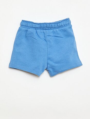Short 'Disney' van ongeborstelde sweatstof