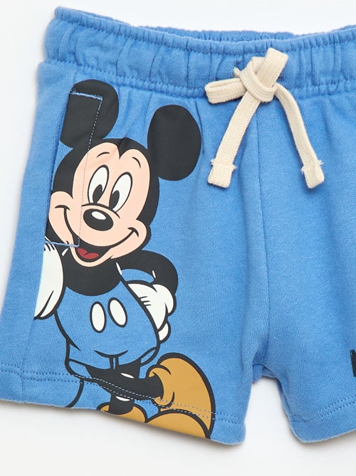 Short 'Disney' van ongeborstelde sweatstof - Kiabi