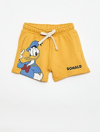 Short 'Disney' van ongeborstelde sweatstof