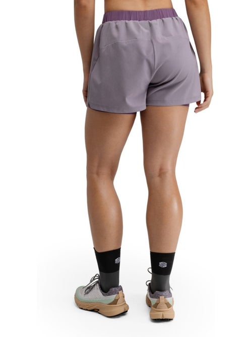 Short double couche trail running femme randonnée femme araroa lilac - Kiabi