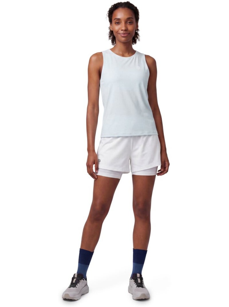 Short double couche trail running femme randonnée femme araroa-w Blanc - Kiabi