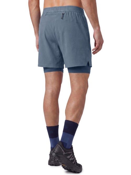 Short double couche trail running homme randonnée homme overland - Kiabi