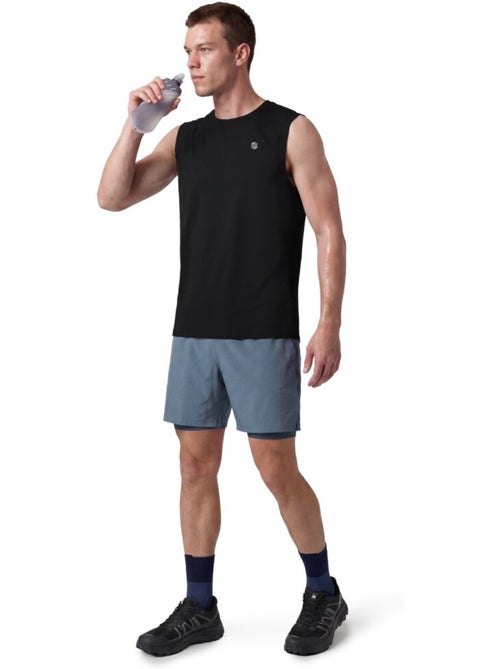 Short double couche trail running homme randonnée homme overland - Kiabi