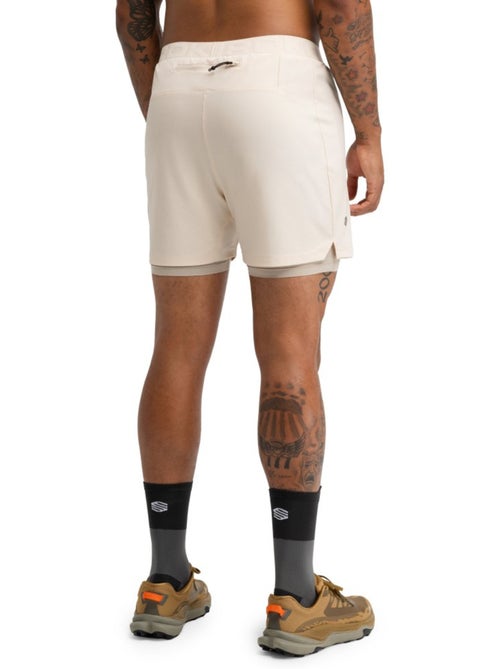 Short double couche trail running homme randonnée homme overland stone - Kiabi