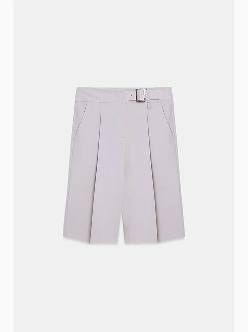 Short droit à taille haute et ceinture dilvin - Kiabi Short droit à taille haute et ceinture dilvin - Kiabi