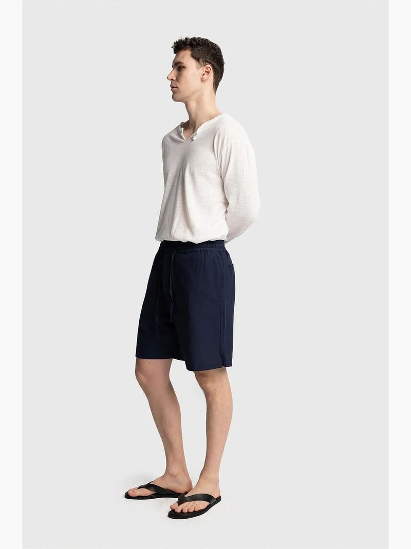 Short droit homme giesto Bleu marine - Kiabi