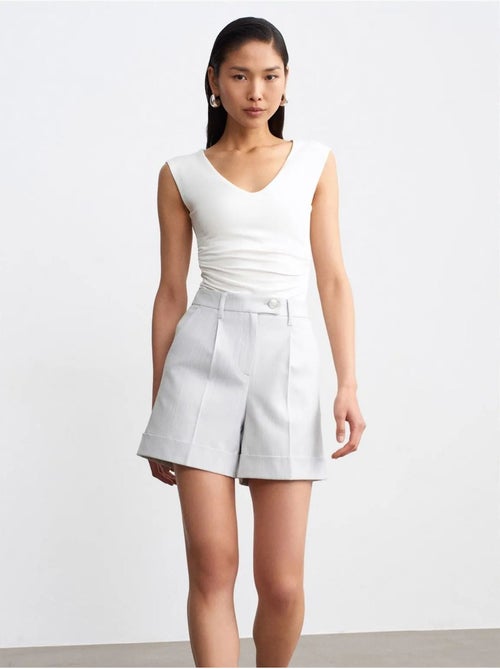 Short droit taille haute dilvin - Kiabi Short droit taille haute dilvin - Kiabi