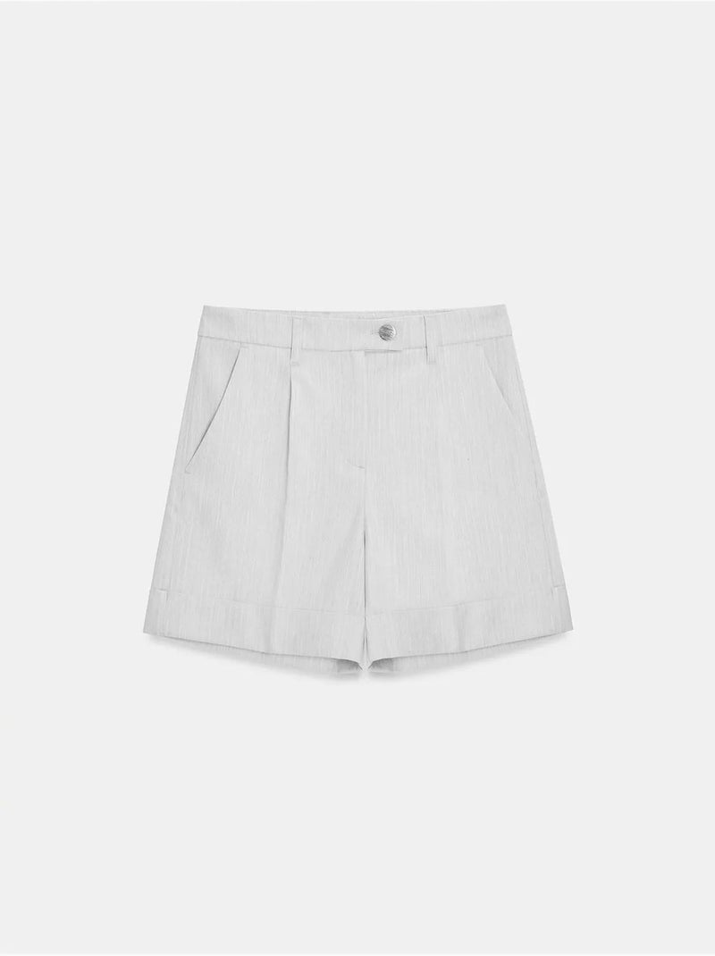 Short droit taille haute dilvin Blanc cassé - Kiabi