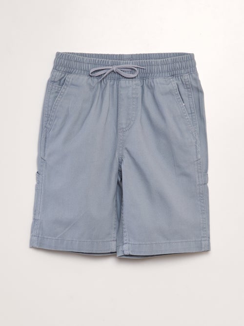 Short élastiqué façon denim - Kiabi