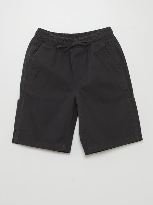 Short élastiqué façon denim - Kiabi