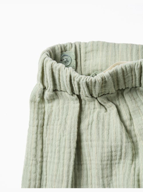 Short en coton avec finition ric rac - Kiabi Short en coton avec finition ric rac - Kiabi