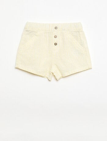 Short en coton et lin